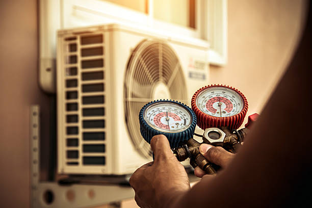Professional Hvac technician working in Denmark, WI
